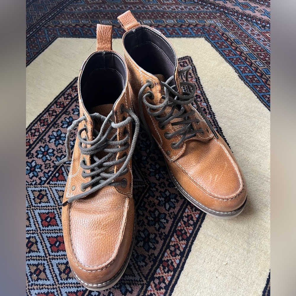 Crevo Men's Brown Leather Boots